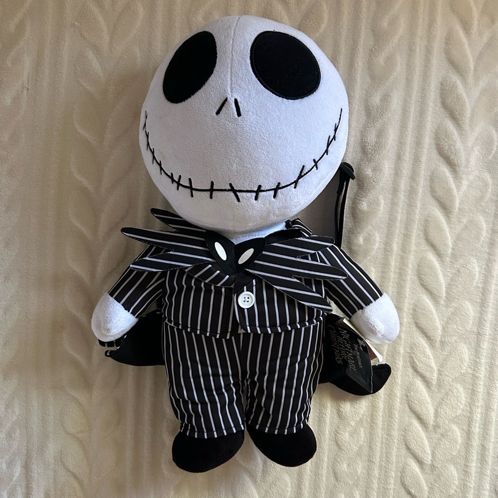 Disney: The Nightmare Before Christmas Jack Skellington Plush Backpack NWT